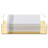 Gold & Clear Acrylic Paper Towel Holder