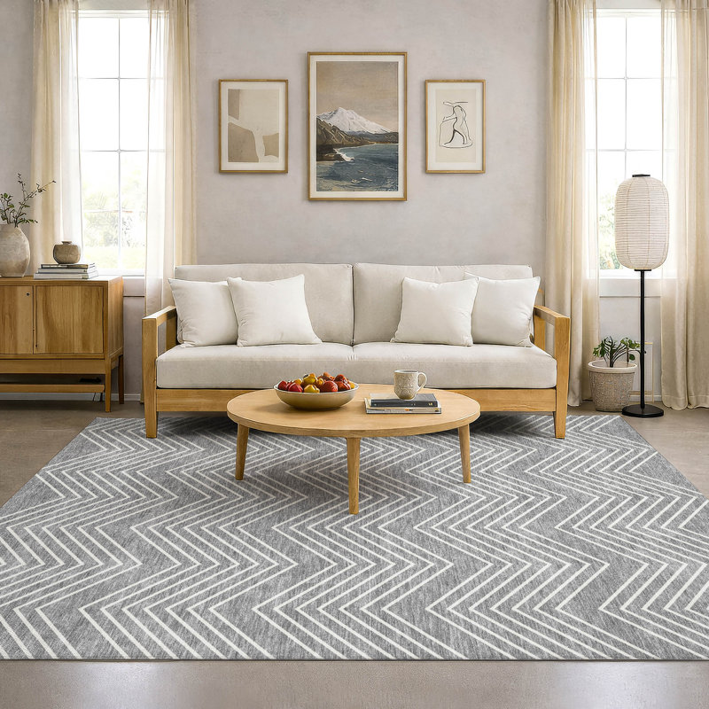 Tapis de qualité supérieure lavable à la machine Mayfield AMF2390, Gris, 9 pi x 12 pi