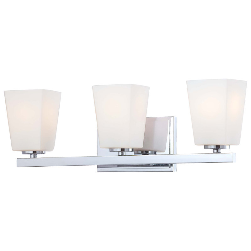 Jandreau 3 - Light Dimmable Vanity Light, Chrome