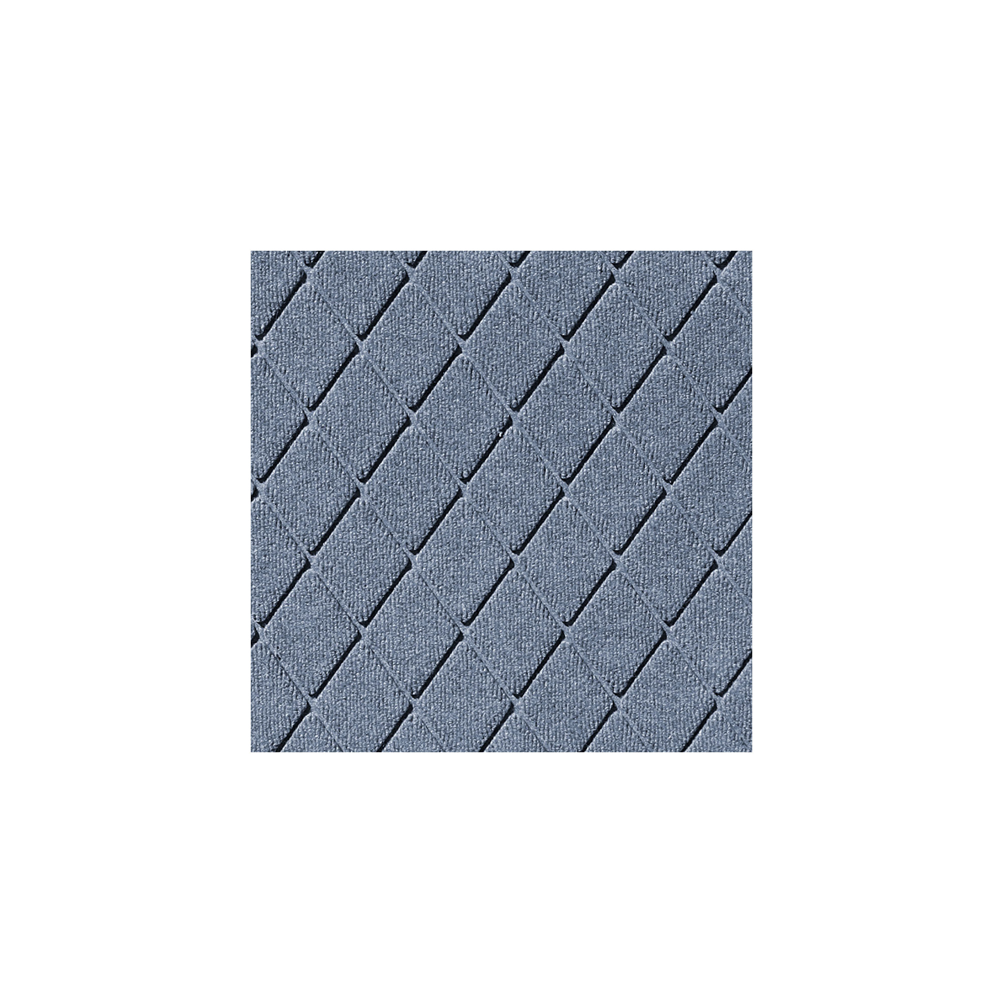 WaterHog Non-Slip Indoor/Outdoor Doormat, Semi-Circle 24" x 39", Bluestone