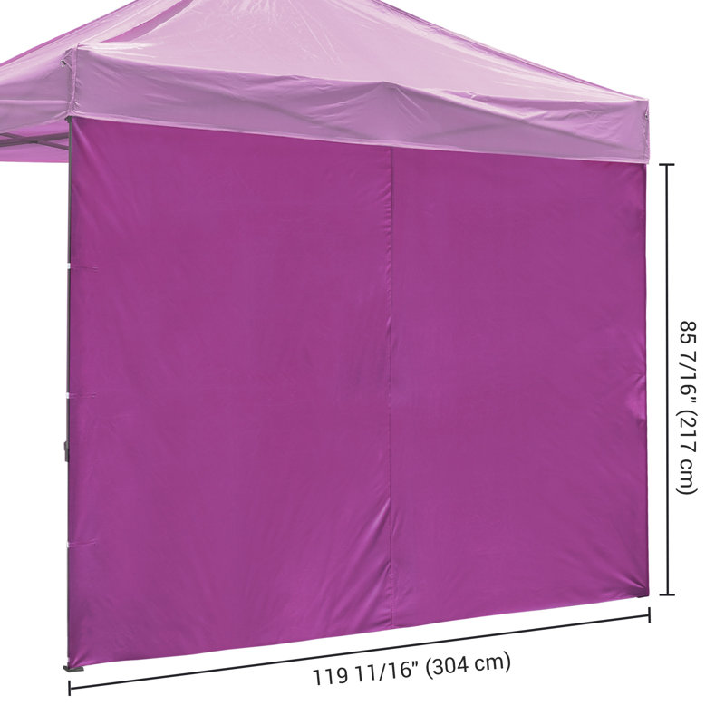  InstaHibit 1 Pack Side Wall for 10x10 Ft EZ Pop Up Canopy Tent UV50+ Zipper Pool Purple, 119.69" H x 85.83" W x 0.39" D