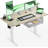 Electric Height Adjustable Standing Desk With Built-In Drawer, Durable Maple Desktop, Quiet Motor, And Stable Frame For Home Office