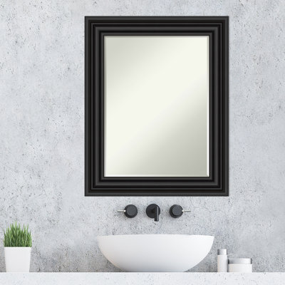 Wood Flat Wall Mirror