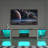 TV Console With Large Storage Cabinets