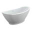 Baignoire de trempage sur pied en acrylique avec robinet 69 "x 33" Iris