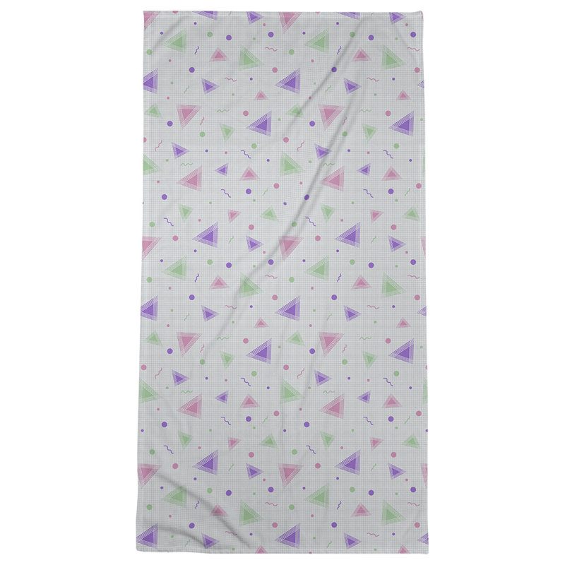 Katelyn Elizabeth Cotton Blend Bath Towel, Purple/Pink