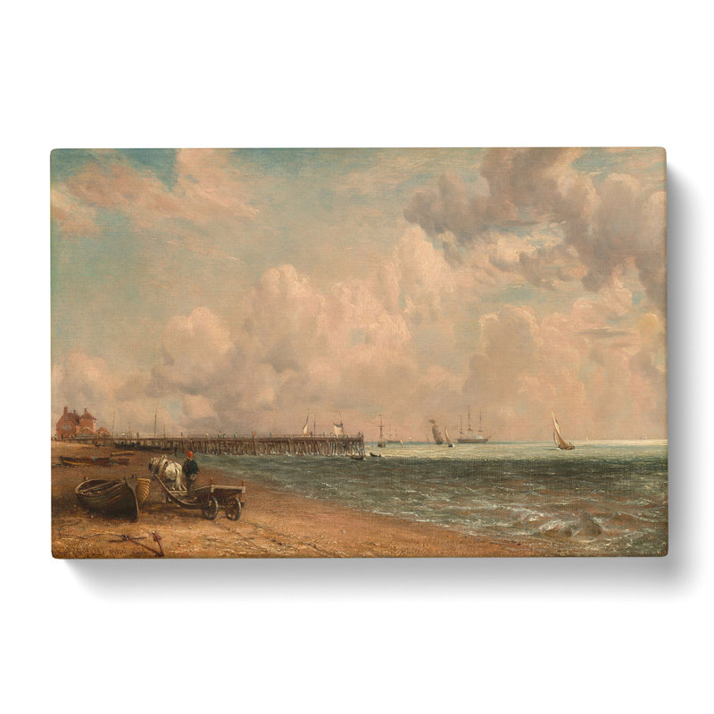 Yarmouth Jetty by John Constable - Wrapped Canvas Painting, 50cm H x 76cm W x 3cm D