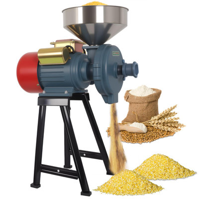 Electric Grain Mill Grinder, 3000W 110V Commercial Grain Grinder, 220 lbs/h High Efficiency 3‑Settings Adjustable for Corn, Wheat, Nuts, Grains Flour Milling