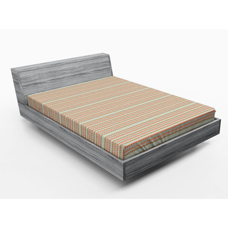 Microfiber Abstract Fitted Sheet, Queen Fitted Sheet