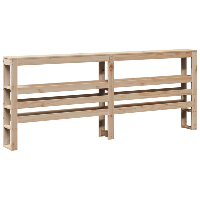Solid Wood Headboard, Natural, Super King (6')