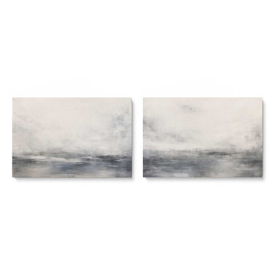 Ensemble de 2 impressions sur toile Wistful Tides