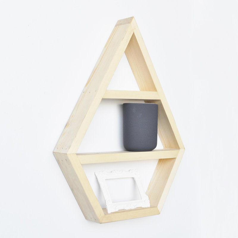 Tablette flottante en bois massif 3 pièces Kenzie