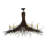Rustic Lodge 6 - Light Dimmable Chandelier