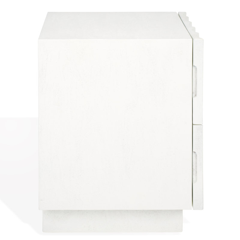 Woodworth 2 Drawer Cement Nightstand
