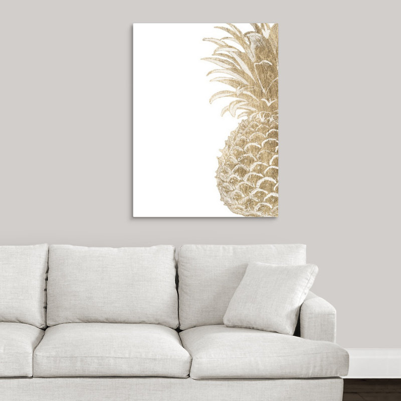 Estampe numérique «Pineapple Life IV», impression, Toile tendue, H 16 po x l 12 po x P 1,5 po