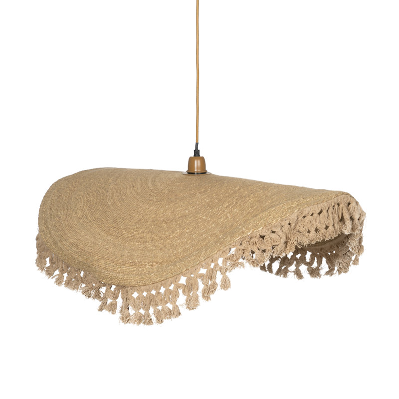 1 - Light Natural Pendant, 8cm H x 78cm W x 78cm D