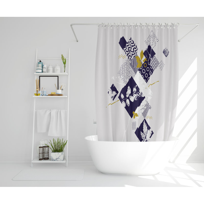 Weyland Polyester Shower Curtain, 177cm H x 177cm W