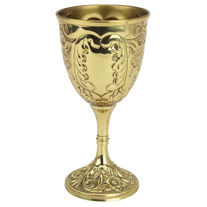 The King's Royal 8 oz. Brass Goblet