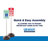 US Weight Sign Kit Post Scratch Resistant Fillable Base and Easy-To-Use Brackets for Signs