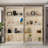 Ouimet 63" Wide 4 Glass Door Display Case with Adjustable LED Light-99314902