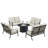 Dezrae 8 - Person Patio Conversation Set with Cushions