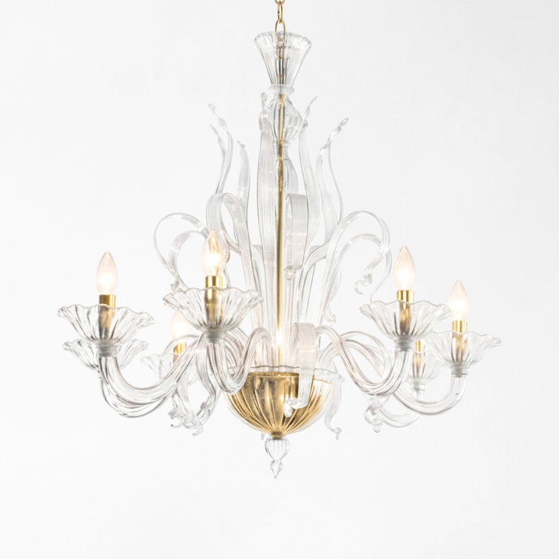 Serafina Chandelier, 35.5" H x 31.5" W x 31.5" D, Gold