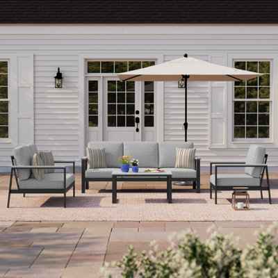 Townsend 5 Piece Sofa Seating Group with Sunbrella Cushions
