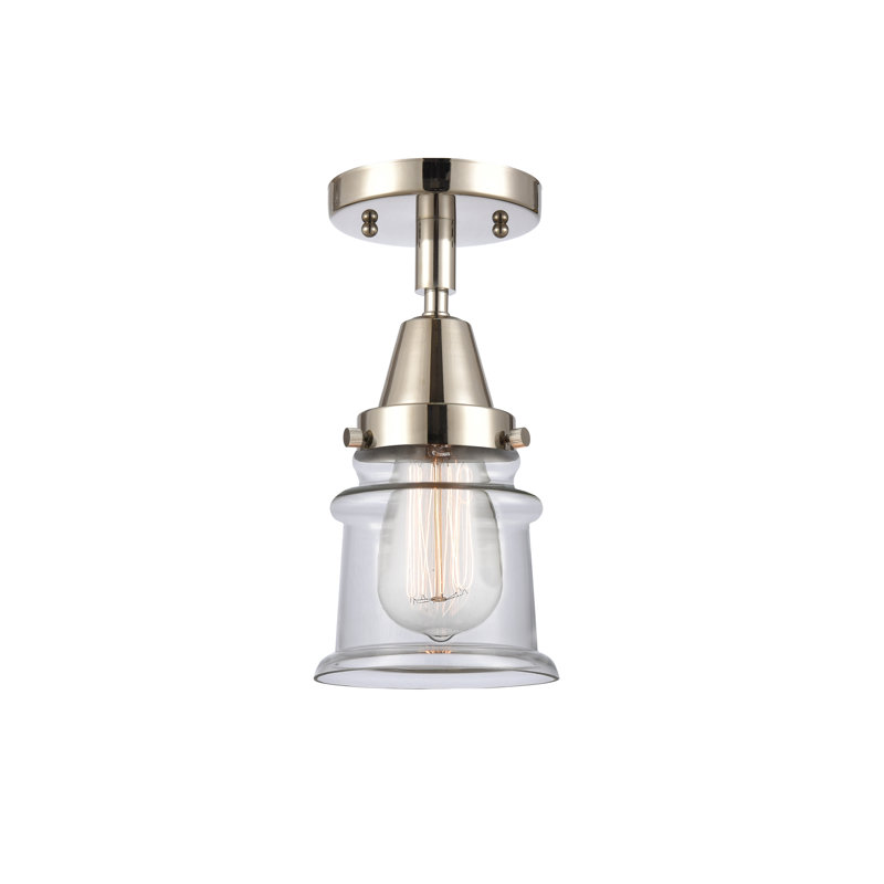 Alexandira - Nickel poli - Plafonnier semi-encastré, Blanc / bronze huilé