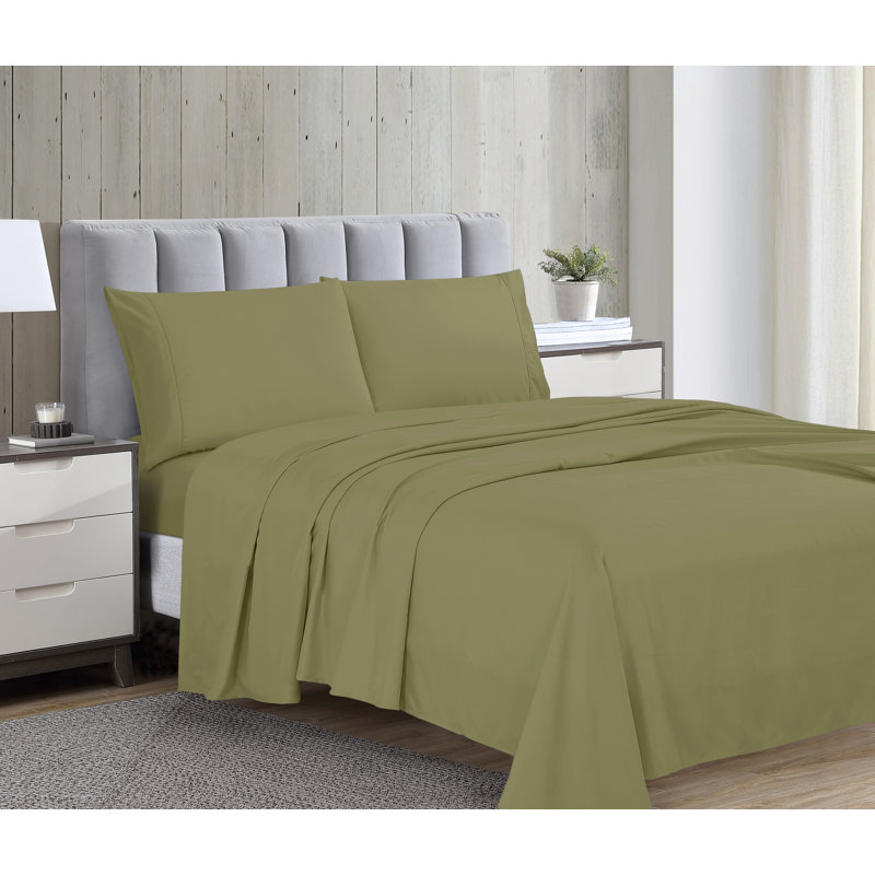 Swift Home Ultra-Soft 4-Piece Sheet Set - Essential 1800 Series Microfiber - Fits Mattress up to 14" Thick - Peach Fuzz, Durable, Easy Care