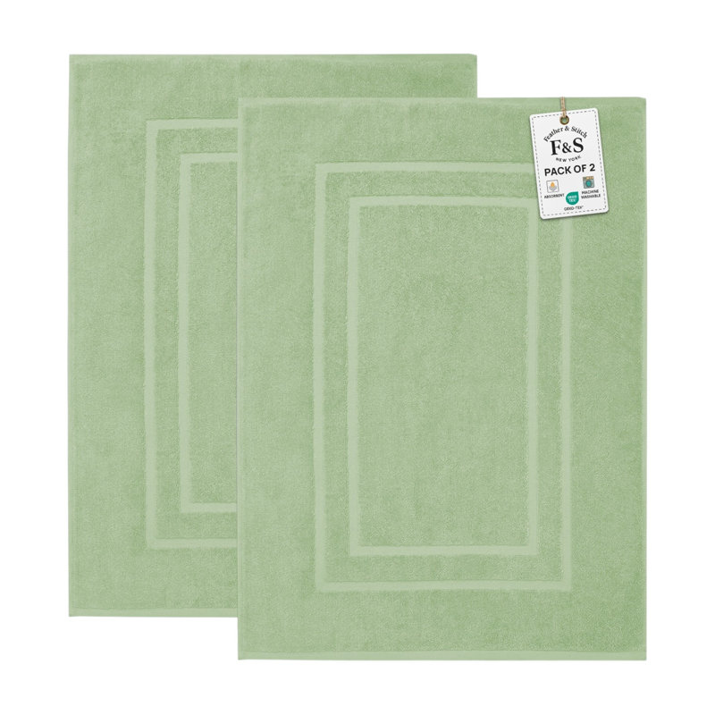 Tapis de bain en éponge 100 % coton doux, ultra-absorbant et à séchage rapide (850 g/m²) – ce n'est pas un tapis de bain.