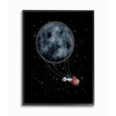 " Outer Space Moon Balloon Astronaut Space Traveler " by Rachel Nieman