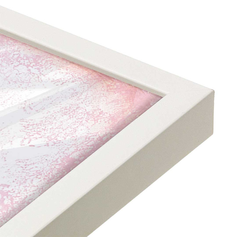 «Pretty and Pink» par Mary Ann June, reproduction d'art, L 32 po x H 48 po, Impression encadrée, Blanc