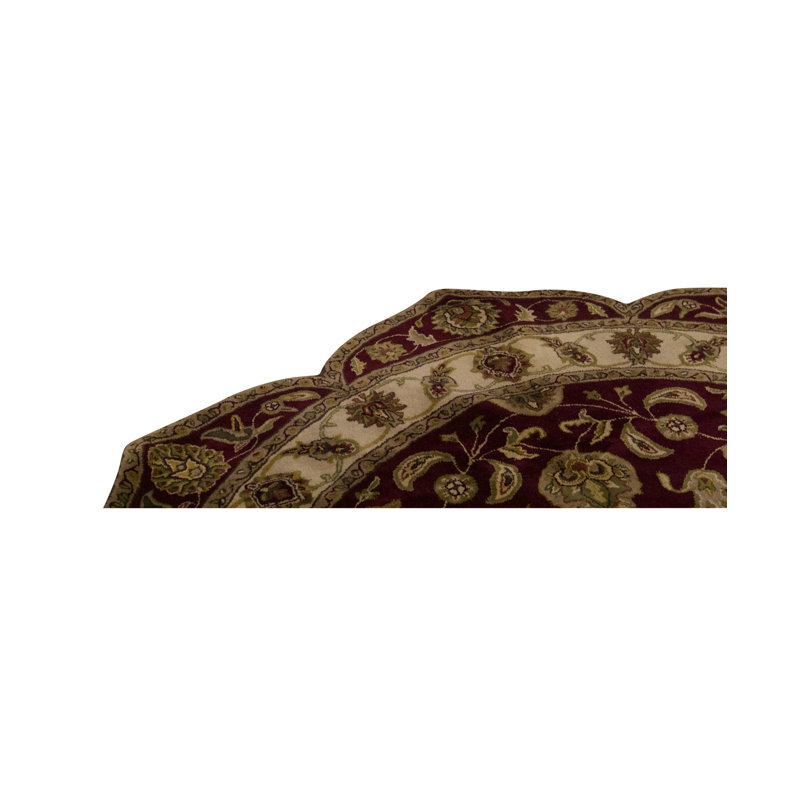 Hand-Knotted High-Quality Red Area Rug
