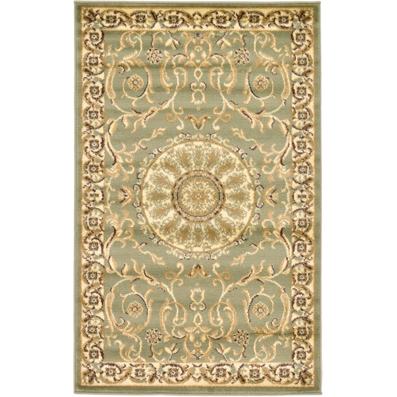 Oriental Area Rug, Rectangle 99 x 160cm