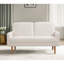 Velours de luxe, design épuré pour la maison et appartement, élégant, rehaussement du décor, canapé 2 places