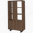 3-Shelf Bookcase With Slatted Doors