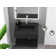 Pyramid 24" Rectangular Solid Surface Wall Mount Bathroom Sink and LED Mirror Combo
