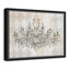 «Harlequin Chandelier - Floater Frame», reproduction d'art sur toile-46827946-46827949