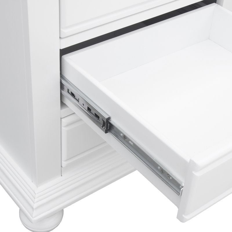 Cape Cod Cape 3 Drawer Nightstand, White