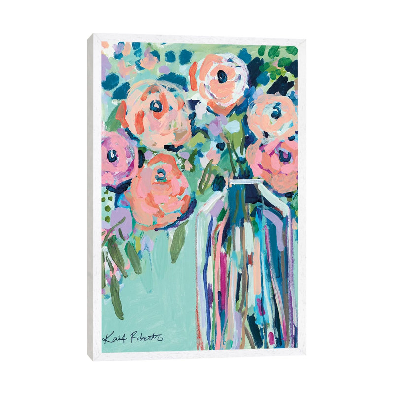 Let The Light In by Kait Roberts - Painting on Canvas, White Framed, 101.6cm H x 66.04cm W x 3.81cm D