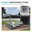Pergola en aluminium avec auvent Aoodor-86865222-97922608