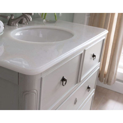 Urbina 34'' Single Bathroom Vanity with Marble Top