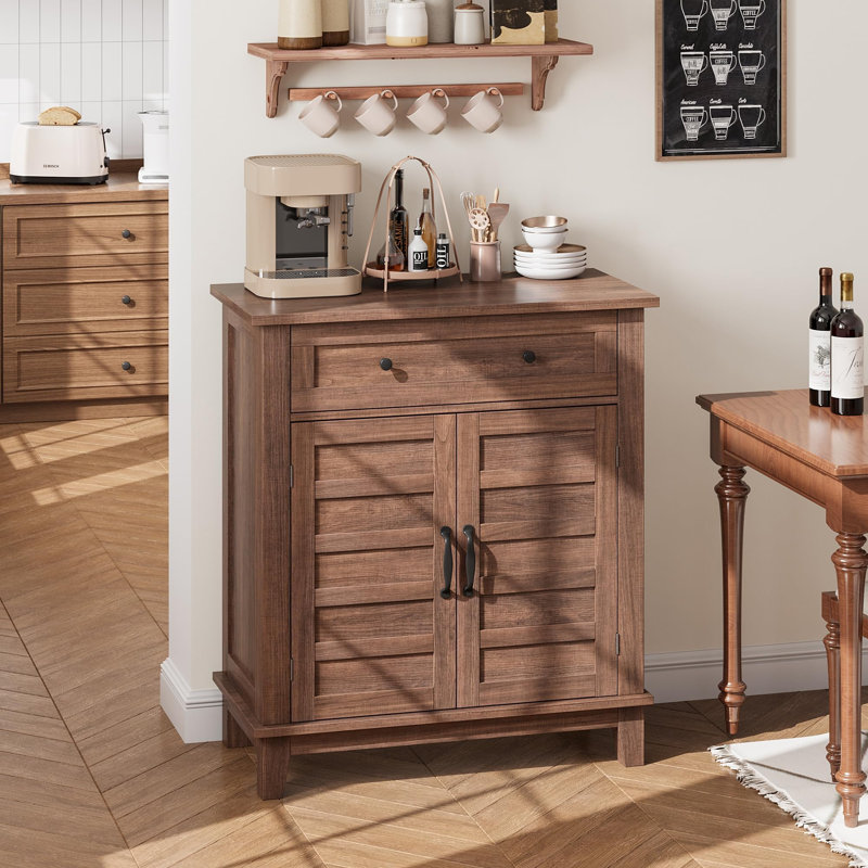 Buffet moderne avec tablettes réglables et tiroir, armoire de rangement pour la salle à manger de la salle de bain