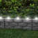 40.64cm H x 27.94cm W Grey Polyethylene Plastic Lawn Edging