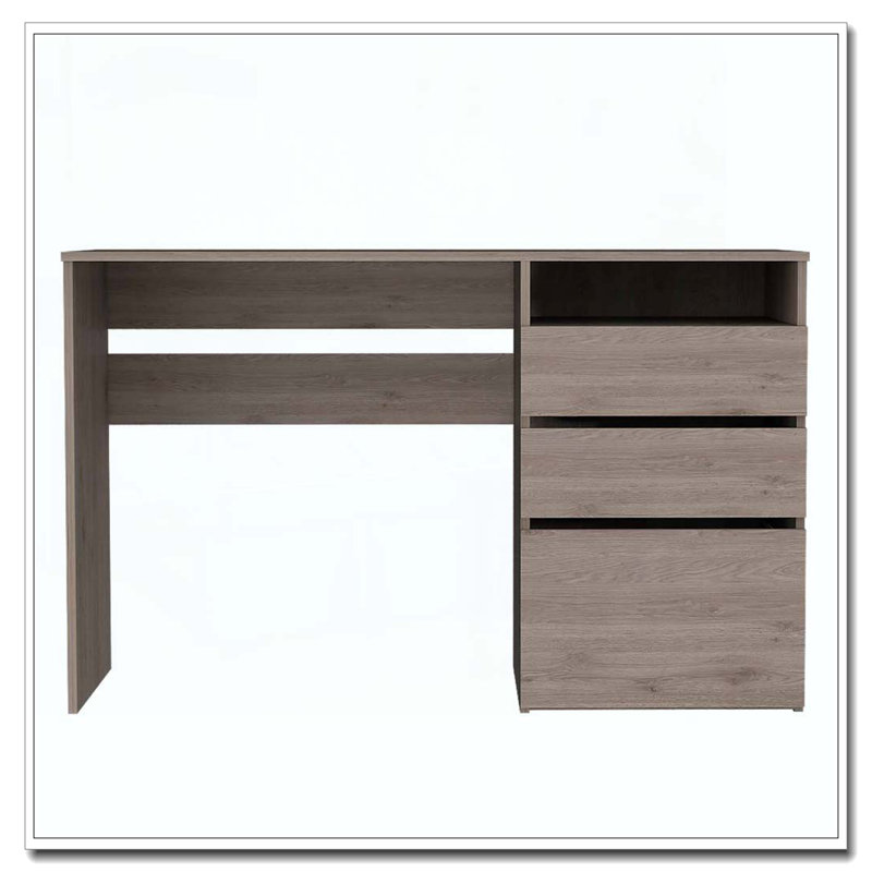 Waterbury 3-Drawer 1-Shelf Computer Desk Light Grey