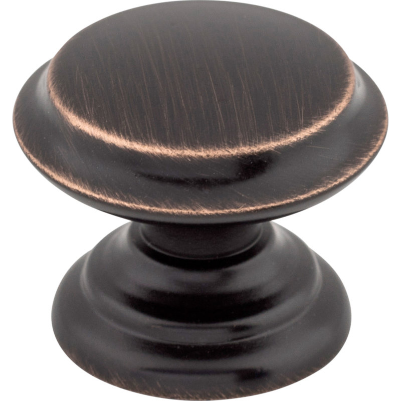Flat Top 1 3/8" Diameter Round Knob, Tuscan Bronze