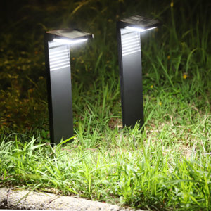 16.5" Solar L-Shaped LED Pathway Light