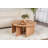 Modern Coffee Table, Atlantic Pine, 35.4 inches Diameter x 16.1 inches Height | 100% Melamine Coated Particle Board, Thickness: 0.7 inches | Stylish & Functional Design, Perfect for Living Rooms & Contemporary Spaces-109178483