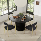 Marble Top Pedestal Dining Set