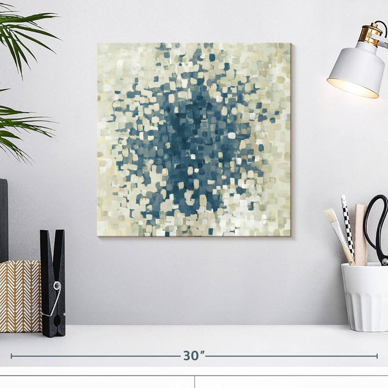 Summer Blocks Blue, 16" H x 16" W